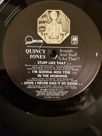 Quincy Jones - Sounds ... And Stuff Like That!! (Vinyl, LP, Album) Good Plus (G+) / Very Good (VG)