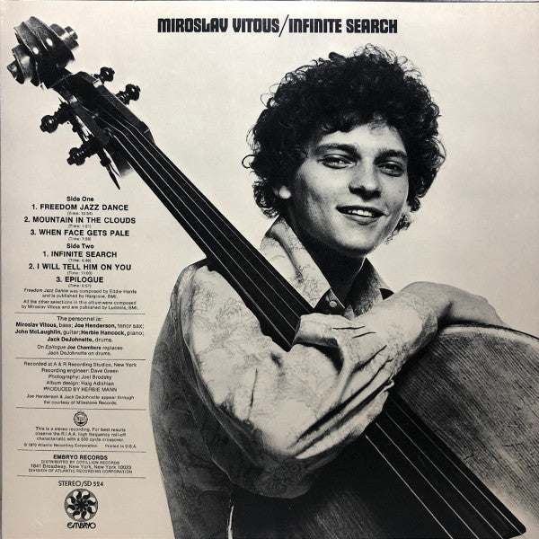 Miroslav Vitous - Infinite Search (Vinyl, LP, Album, Stereo)