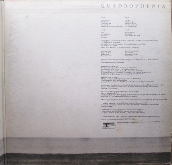 The Who - Quadrophenia (2xVinyl, LP, Album, Promo) Very Good (VG) / Good Plus (G+)