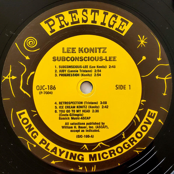 Lee Konitz - Subconscious-Lee (Vinyl, LP, Compilation, Reissue)