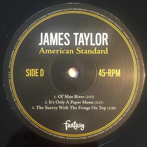 James Taylor (2) - American Standard (2xVinyl, LP, 45 RPM, Album, Limited Edition, Numbered) Very Good (VG) / Very Good Plus (VG+)