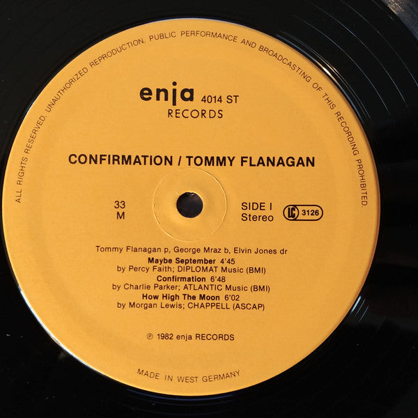 Tommy Flanagan - Confirmation (Vinyl, LP, Album) Very Good (VG) / Very Good (VG)