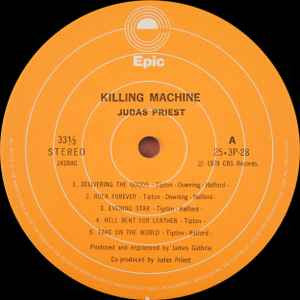 Judas Priest - Killing Machine (Vinyl, LP, Album, Stereo) Very Good Plus (VG+) / Near Mint (NM or M-)