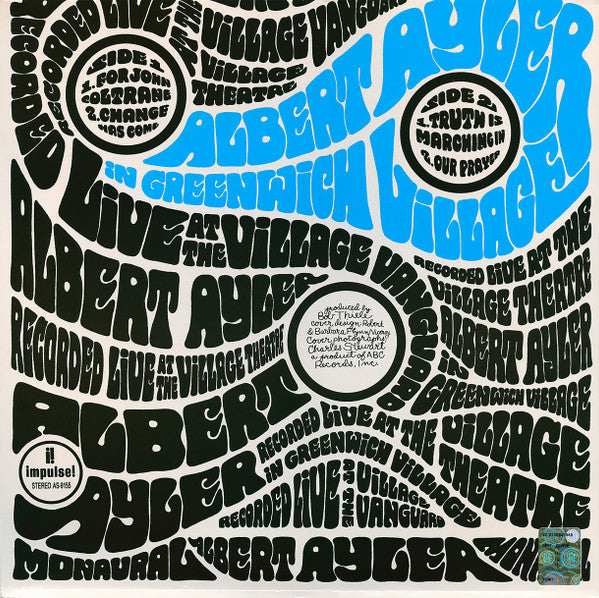 Albert Ayler - In Greenwich Village (Vinyl, LP, Album, Reissue) Very Good Plus (VG+) / Near Mint (NM or M-)
