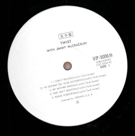 Jimmy McCracklin - Twist (Vinyl, LP, Album, Promo, Mono) Very Good Plus (VG+) / Very Good Plus (VG+)