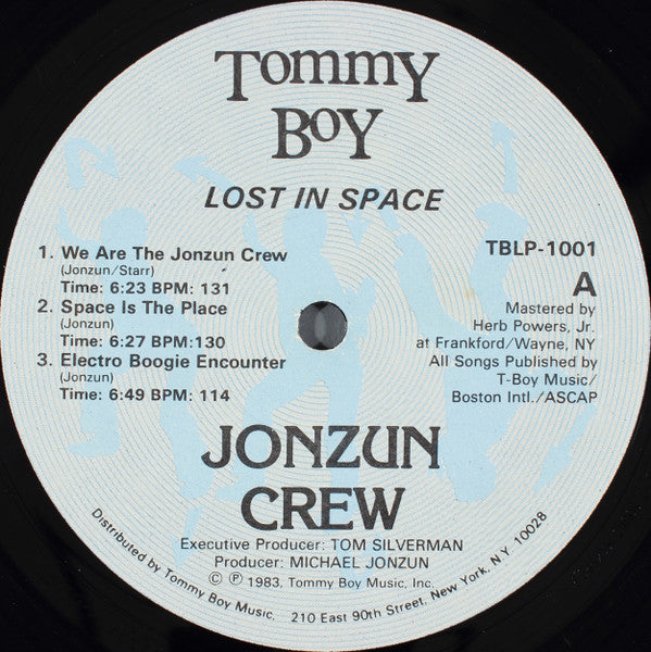 The Jonzun Crew - Lost In Space (Vinyl, LP, Album) Good Plus (G+) / Very Good (VG)