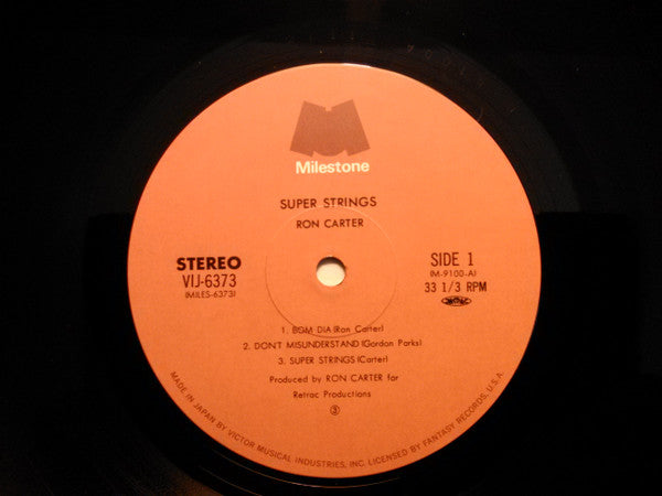 Ron Carter - Super Strings (Vinyl, LP, Album) Very Good Plus (VG+) / Very Good Plus (VG+)