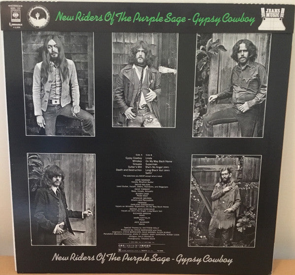 New Riders Of The Purple Sage - Gypsy Cowboy (Vinyl, LP, Album) Near Mint (NM or M-) / Very Good (VG)