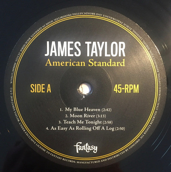 James Taylor (2) - American Standard (2xVinyl, LP, 45 RPM, Album, Limited Edition, Numbered) Very Good (VG) / Very Good Plus (VG+)