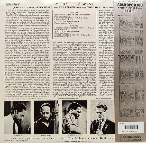 John Lewis (2) - Grand Encounter: 2 Degrees East - 3 Degrees West (Vinyl, LP, Album, Limited Edition, Reissue, Mono) Very Good Plus (VG+) / Very Good Plus (VG+)