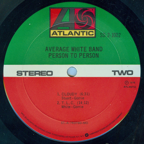 Average White Band - Person To Person (2xVinyl, LP, Album) Very Good (VG) / Very Good (VG)