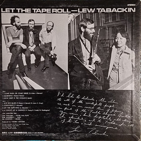 Lew Tabackin - Let The Tape Roll (Vinyl, LP, Album) Good Plus (G+) / Good (G)