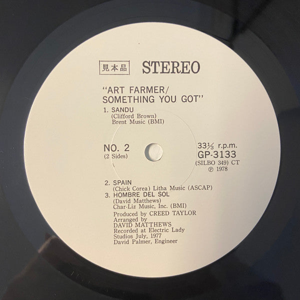 Art Farmer - Something You Got (Vinyl, LP, Album, Promo) Good Plus (G+) / Very Good (VG)