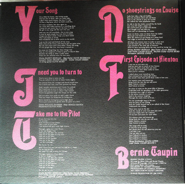 Elton John - Elton John (Vinyl, LP, Album, Stereo)