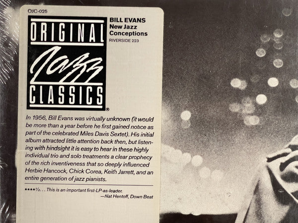 Bill Evans - New Jazz Conceptions (Vinyl, LP, Album, Reissue) Mint (M) / Very Good Plus (VG+)