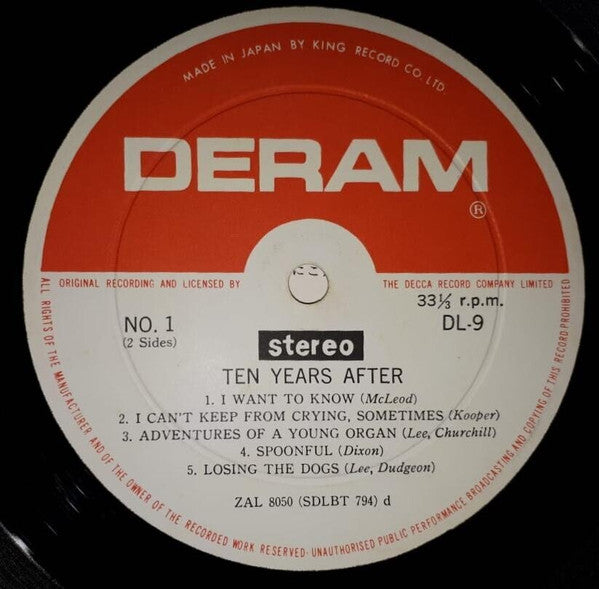 Ten Years After - Ten Years After (Vinyl, LP, Album)