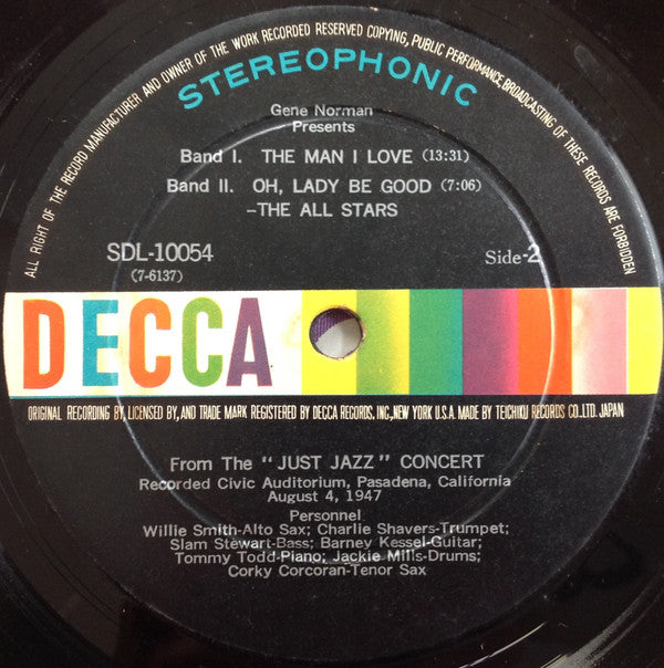 Lionel Hampton All Stars - Gene Norman Presents The "Original" Lionel Hampton Star Dust (Vinyl, LP, Stereo) Very Good (VG) / Very Good (VG)