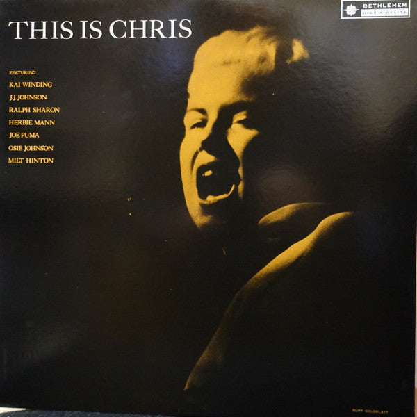Chris Connor - This Is Chris (Vinyl, LP, Album, Mono) Very Good Plus (VG+) / Very Good (VG)