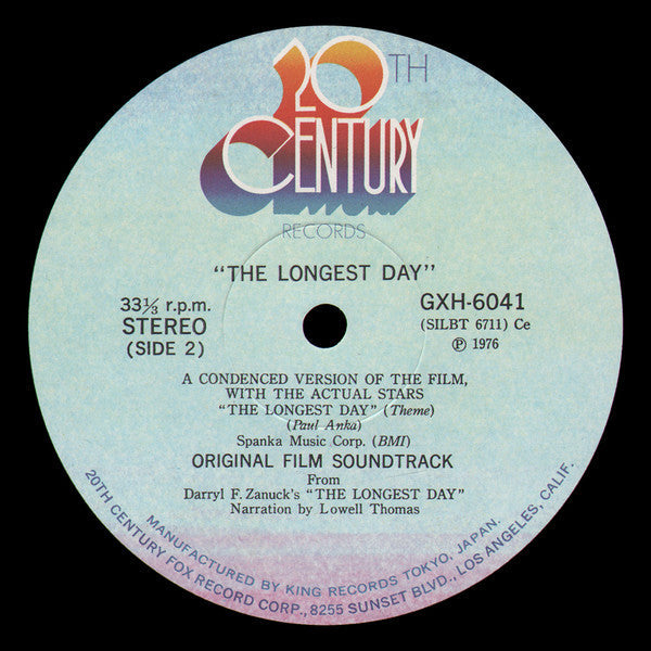 Lowell Thomas - The Longest Day (The Original Film Sound Track) (Vi...