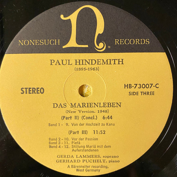 Paul Hindemith - Das Marienleben (New Version, 1948) (2xVinyl, Box Set, LP, Album, Stereo) Very Good Plus (VG+) / Very Good Plus (VG+)