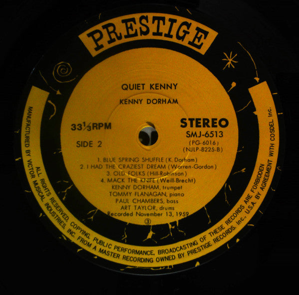 Kenny Dorham - Quiet Kenny (Vinyl, LP, Album, Reissue, Stereo)
