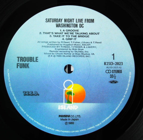 Trouble Funk - Saturday Night Live From Washington DC (Vinyl, LP, Album) Near Mint (NM or M-) / Very Good Plus (VG+)