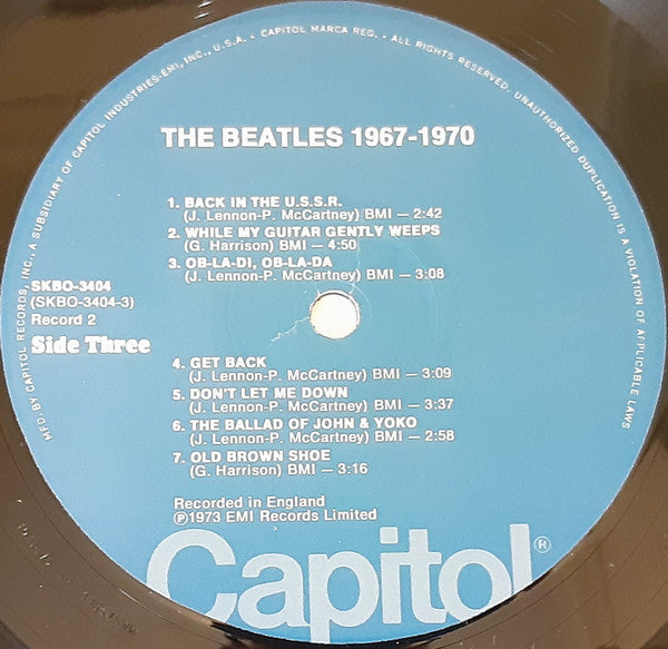 The Beatles - 1967-1970 (2xVinyl, LP, Compilation, Mispress, Reissue) Good Plus (G+) / Good Plus (G+)