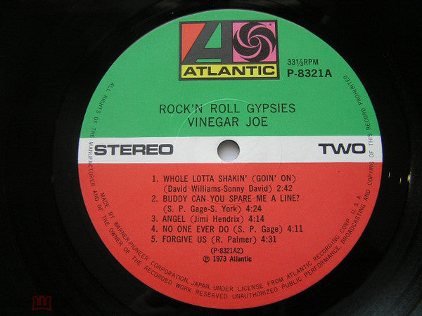 Vinegar Joe - Rock 'N Roll Gypsies (Vinyl, LP) Good Plus (G+) / Very Good (VG)