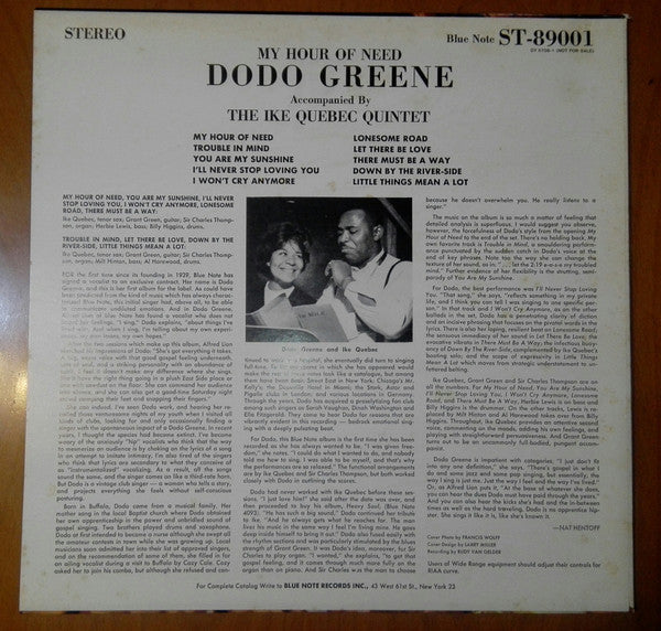 Dodo Greene - My Hour Of Need (Vinyl, LP, Album, Promo, Reissue, St...