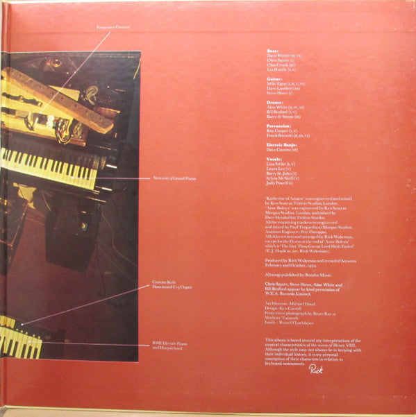 Rick Wakeman - The Six Wives Of Henry VIII (Vinyl, LP, Album) Very Good Plus (VG+) / Very Good (VG)