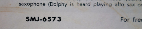 Eric Dolphy - At The Five Spot Volume 2 (Vinyl, LP, Album, Reissue, Stereo) Very Good Plus (VG+) / Very Good Plus (VG+)