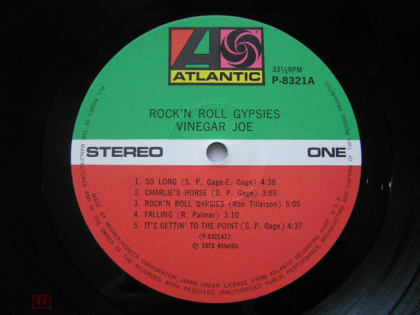 Vinegar Joe - Rock 'N Roll Gypsies (Vinyl, LP) Good Plus (G+) / Very Good (VG)