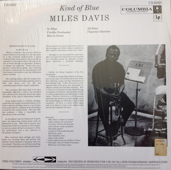 Miles Davis - Kind Of Blue = カインド・オブ・ブルー (Vinyl, LP, Album, Reissue...