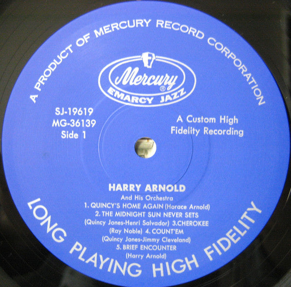Harry Arnold - Harry Arnold + Big Band + Quincy Jones = Jazz! (Vinyl, LP, Album, Reissue) Near Mint (NM or M-) / Near Mint (NM or M-)