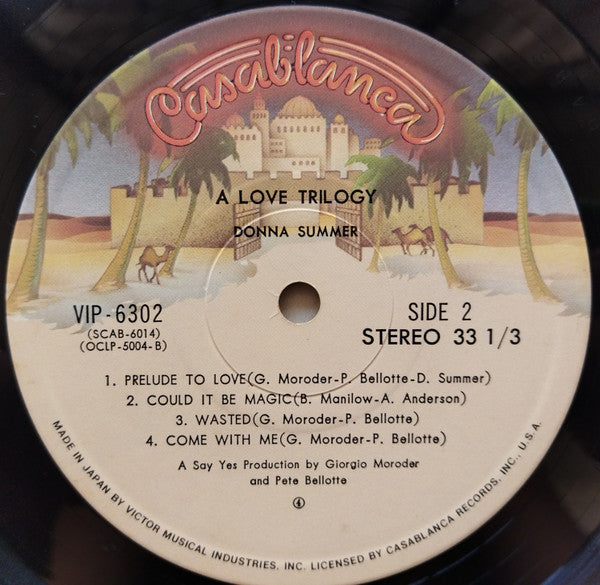 Donna Summer - A Love Trilogy (Vinyl, LP, Album, Partially Mixed)