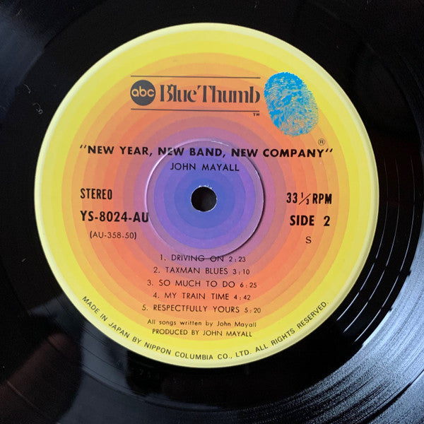 John Mayall - New Year, New Band, New Company (Vinyl, LP, Album) Very Good Plus (VG+) / Very Good (VG)