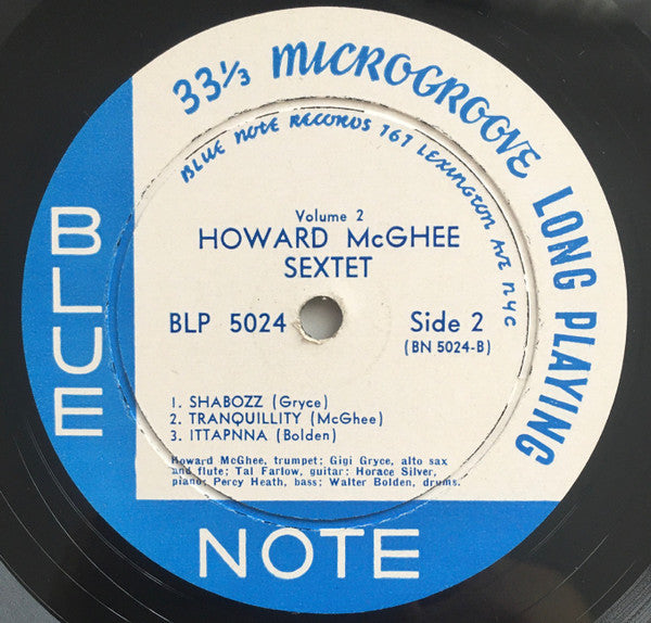 Howard McGhee - Howard McGhee Volume 2 (Vinyl, LP, 10", Album, Mono) Good Plus (G+) / Very Good (VG)