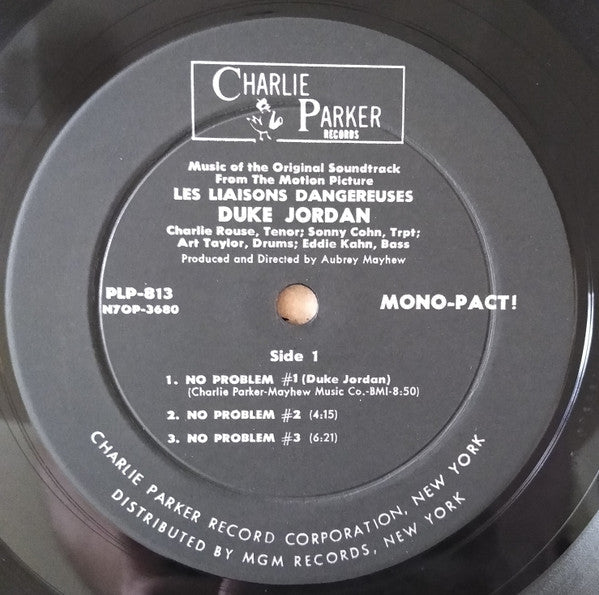 Duke Jordan - Les Liaisons Dangereuses (Vinyl, LP, Album, Mono) Very Good (VG) / Very Good Plus (VG+)