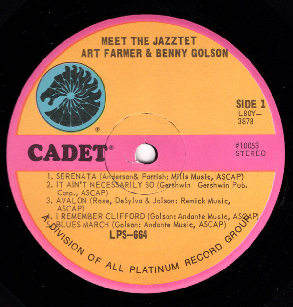 Art Farmer - Meet The Jazztet (Vinyl, LP, Album, Stereo, Reissue) Very Good (VG) / Very Good (VG)