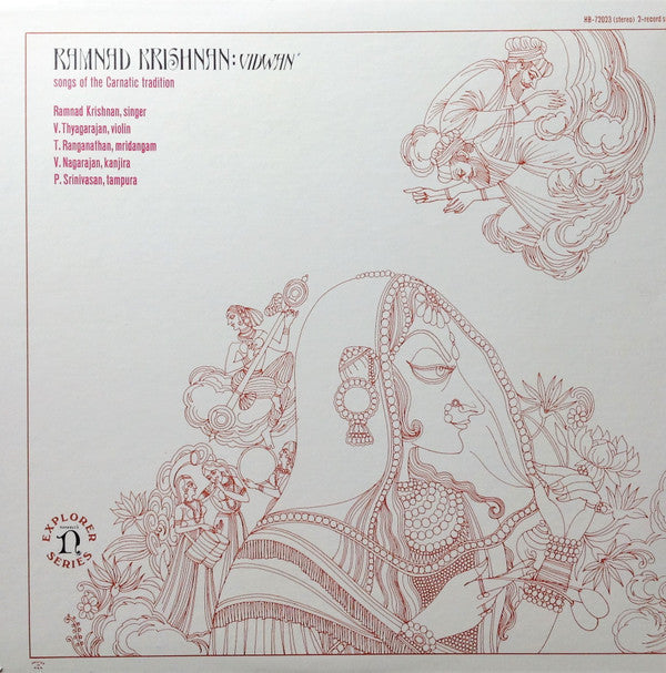 Ramnad Krishnan - Vidwan/Songs Of The Carnatic Tradition = 南インド古典声楽の真髄 (2xVinyl, LP, Album, Reissue, Stereo) Very Good Plus (VG+) / Very Good Plus (VG+)