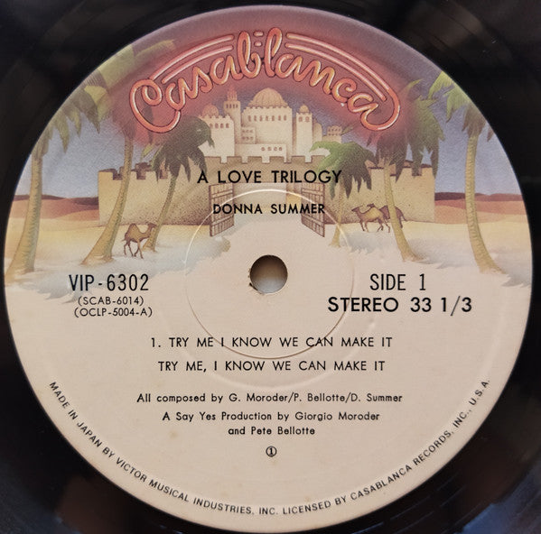 Donna Summer - A Love Trilogy (Vinyl, LP, Album, Partially Mixed)