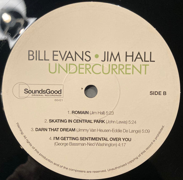 Bill Evans/Jim Hall - Undercurrent (Vinyl, LP, Stereo) Good Plus (G+) / Near Mint (NM or M-)
