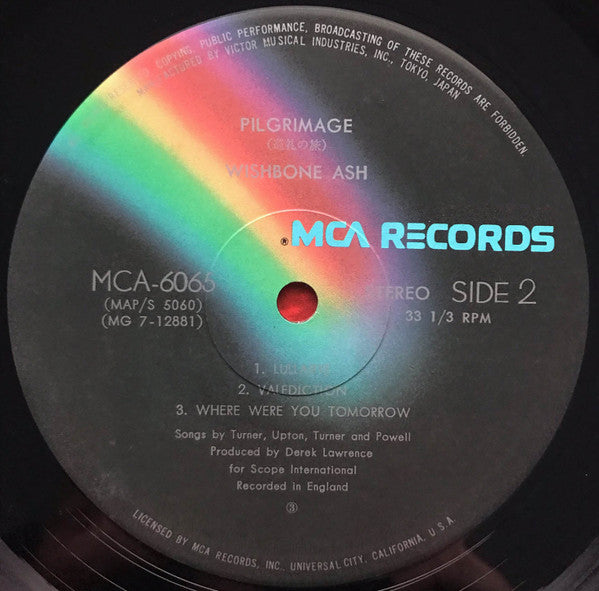 Wishbone Ash - Pilgrimage = 巡礼の旅 (Vinyl, LP, Album, Reissue, Stereo) Very Good Plus (VG+) / Good Plus (G+)