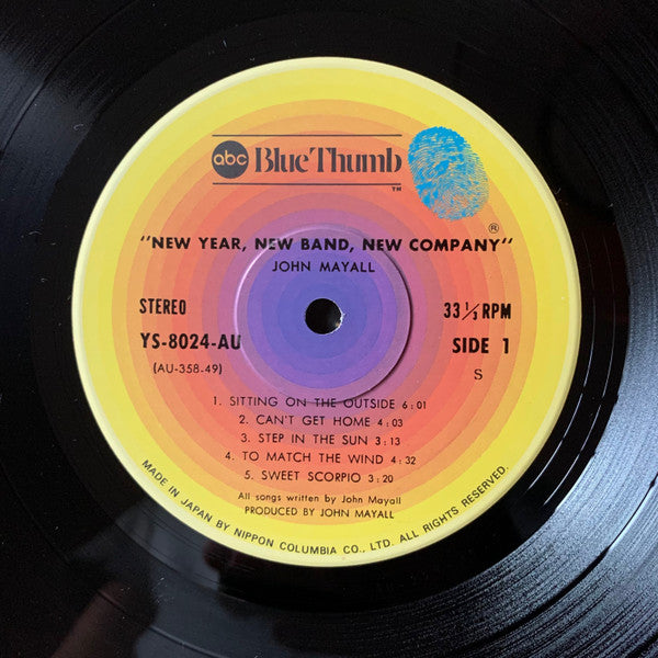 John Mayall - New Year, New Band, New Company (Vinyl, LP, Album) Very Good Plus (VG+) / Very Good (VG)