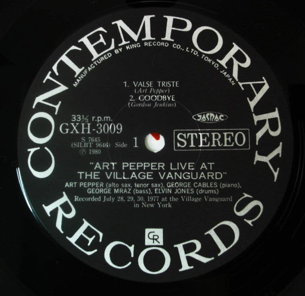 Art Pepper - Live At The Village Vanguard (Vinyl, Box Set, LP, Albu...