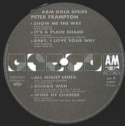 Peter Frampton - A&M Gold Series (Vinyl, LP, Compilation, Promo) Very Good Plus (VG+) / Very Good Plus (VG+)