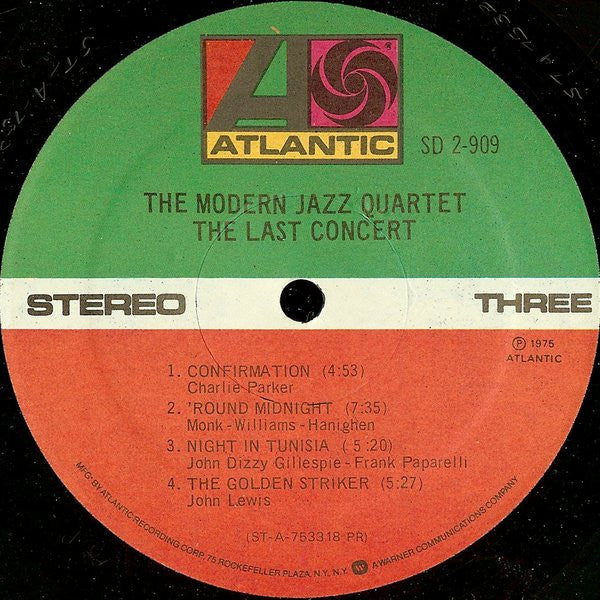 The Modern Jazz Quartet - The Last Concert (2xVinyl, LP, Album) Very Good (VG) / Very Good Plus (VG+)