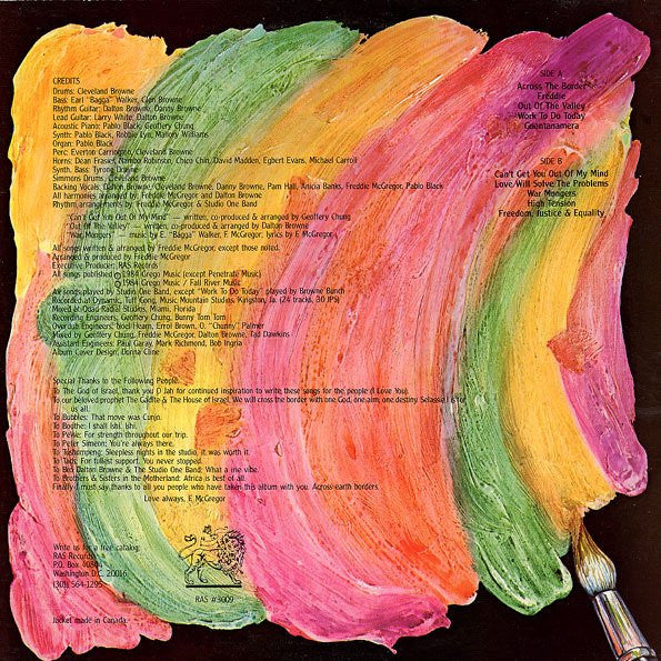 Freddie McGregor - Across The Border (Vinyl, LP, Album) Very Good Plus (VG+) / Very Good Plus (VG+)