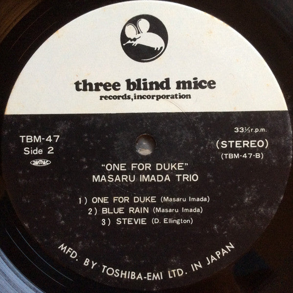 Masaru Imada Trio - One For Duke (Vinyl, LP) Very Good Plus (VG+) / Very Good Plus (VG+)