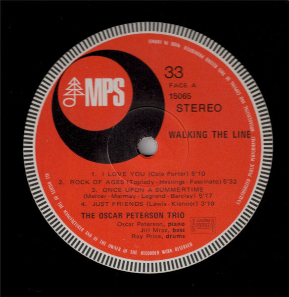 The Oscar Peterson Trio - Walking The Line (Vinyl, LP, Album) Very Good Plus (VG+) / Very Good (VG)